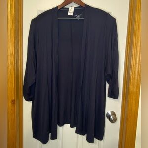NWT Lane Bryant black cardigan top, size 34/36.